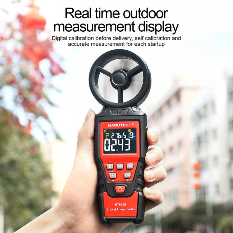 HABOTEST Handheld High-Precision Digital Anemometer With USB - Reluova