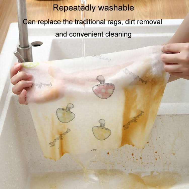 Thickened Disposable Dishwashing Cloth Rag Wet And Dry Oil-absorbing Kitchen Paper Reluova