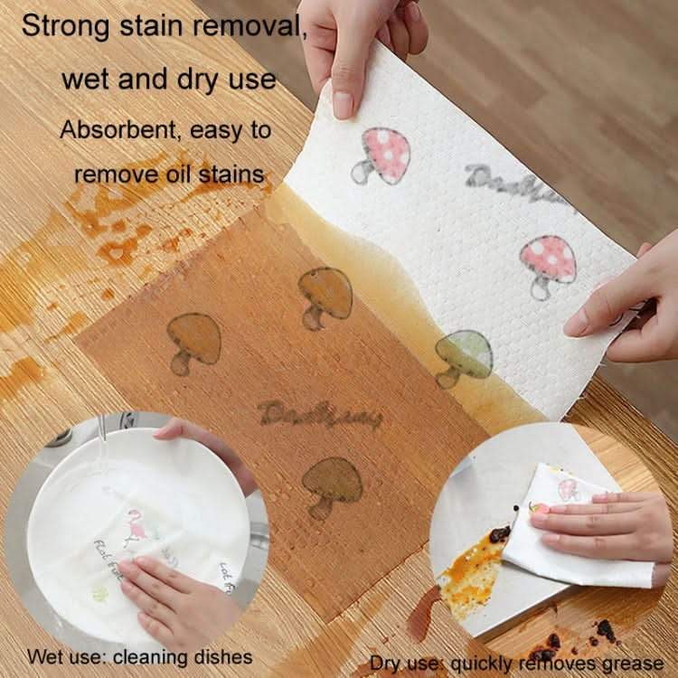 Thickened Disposable Dishwashing Cloth Rag Wet And Dry Oil-absorbing Kitchen Paper Reluova