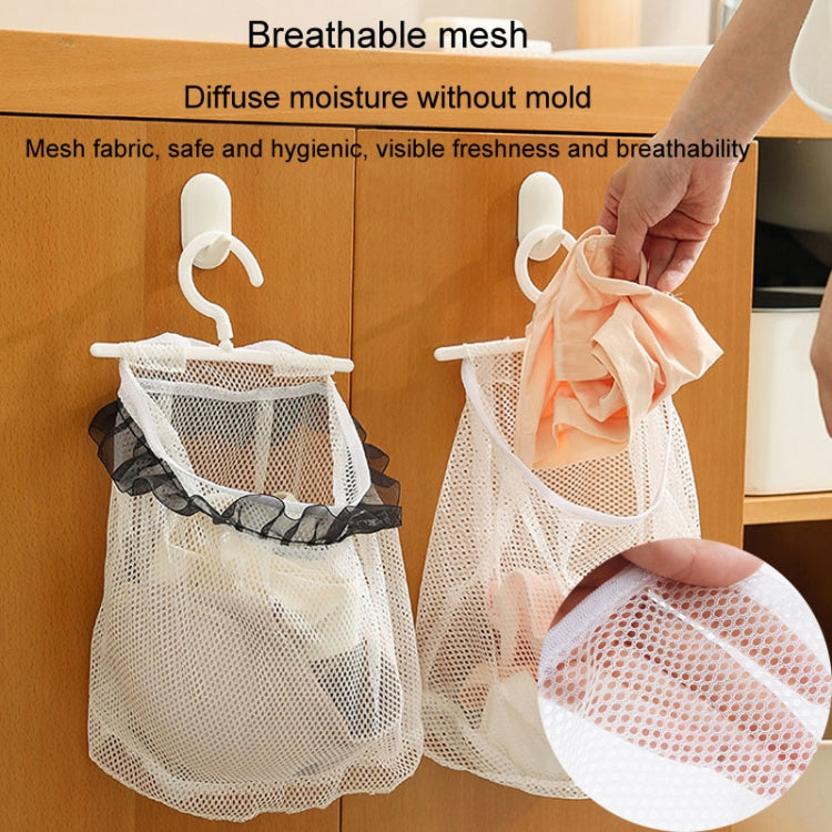 Wall Hanging Storage Bag Drying Underwear Mesh Pocket Cosmetic Storage Hanging Bag