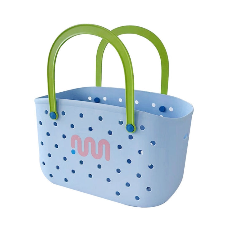 Dopamine Portable Bathroom Storage Basket Household Drainable Vegetable Basket