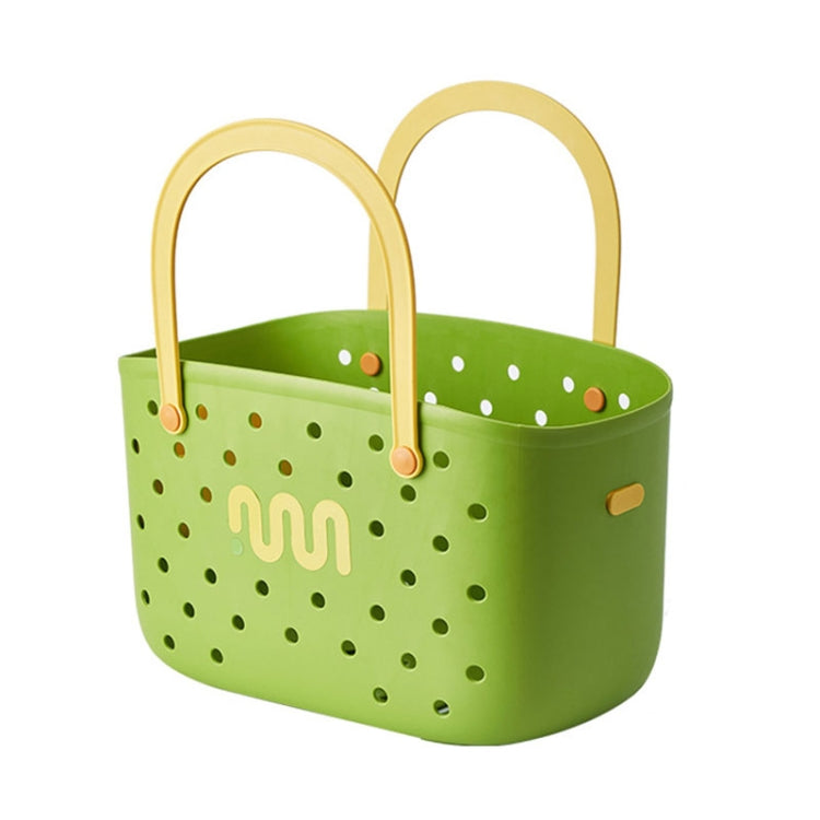 Dopamine Portable Bathroom Storage Basket Household Drainable Vegetable Basket