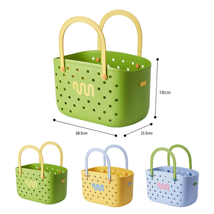 Dopamine Portable Bathroom Storage Basket Household Drainable Vegetable Basket My Store