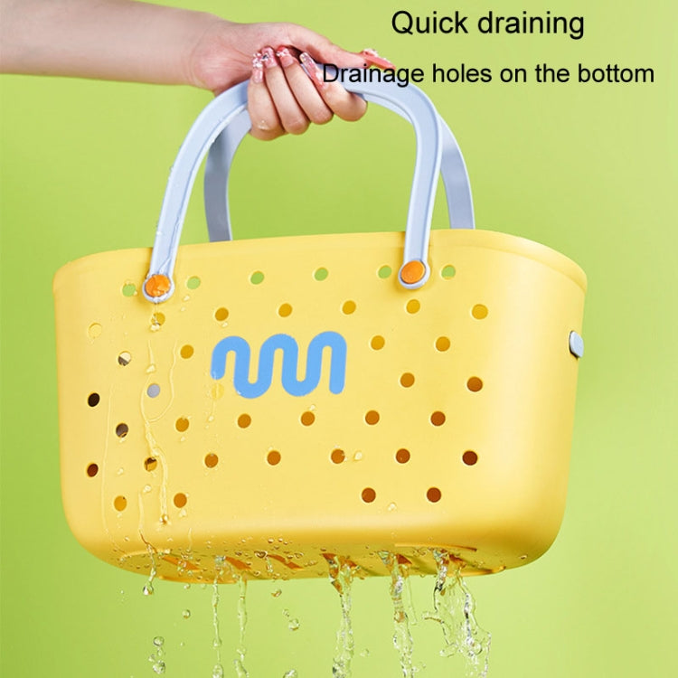 Dopamine Portable Bathroom Storage Basket Household Drainable Vegetable Basket My Store