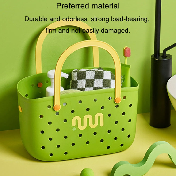 Dopamine Portable Bathroom Storage Basket Household Drainable Vegetable Basket My Store