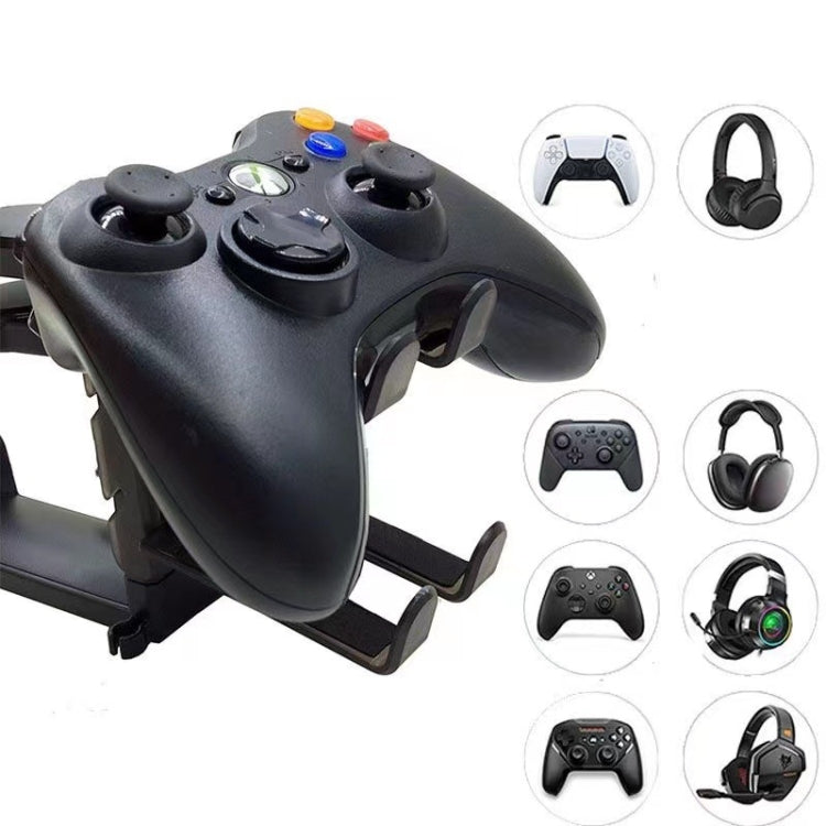 360 Degree Rotation Headset Bracket With Game Handle Organizer