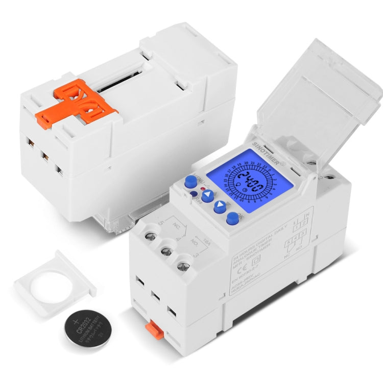 SINOTIMER  TM929AKL 85-265V 16A 24hrs Digital Analogue Din Module Time Switch With Backlight - Reluova