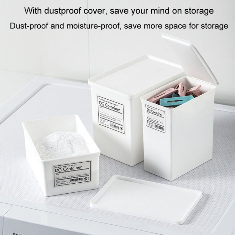 Household Laundry Detergent Storage Box Small Things Storage Organizer With Dust Cover My Store