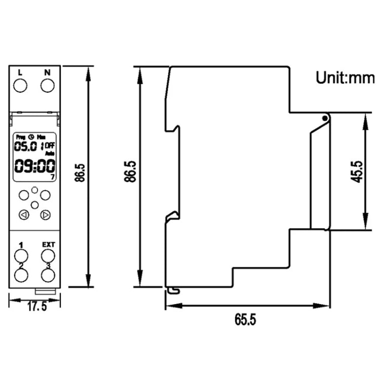 SINOTIMER TM610-2 220V 18mm Width Weekly Programmable Digital Timer Switch - Reluova