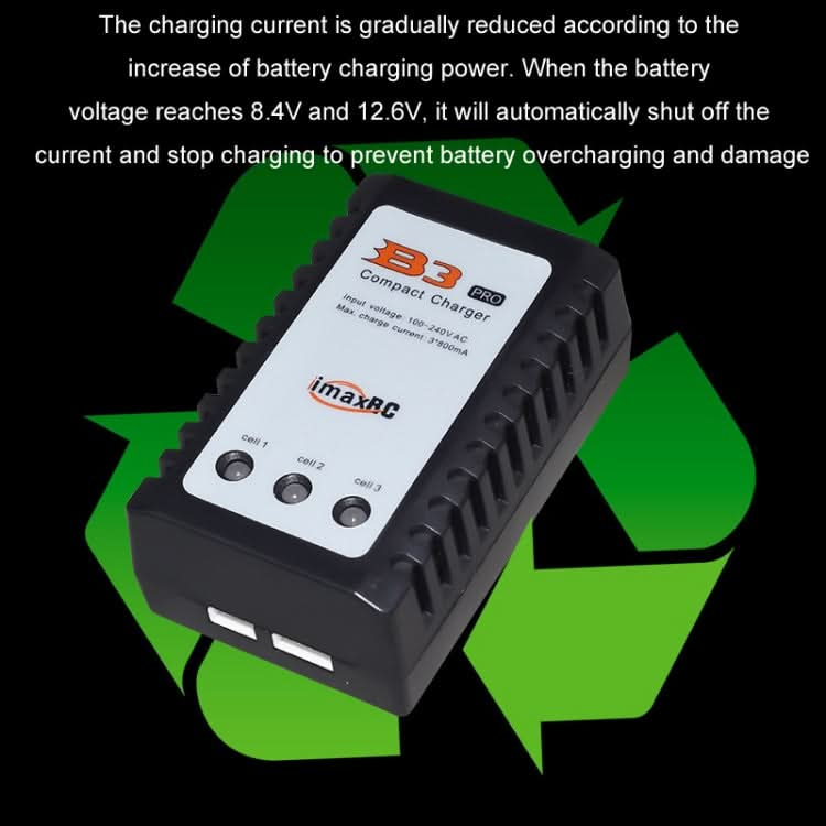 ImaxRC 7.4V/11.1V 2S/3S Model Aircraft Drone Lithium Battery Intelligent Balance Charger Reluova