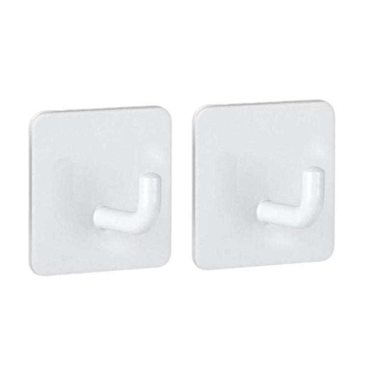 2pcs Stainless Steel Hooks Kitchen Bathroom Storage Behind Door Hooks With Adhesive