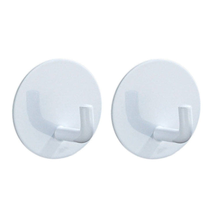 2pcs Stainless Steel Hooks Kitchen Bathroom Storage Behind Door Hooks With Adhesive