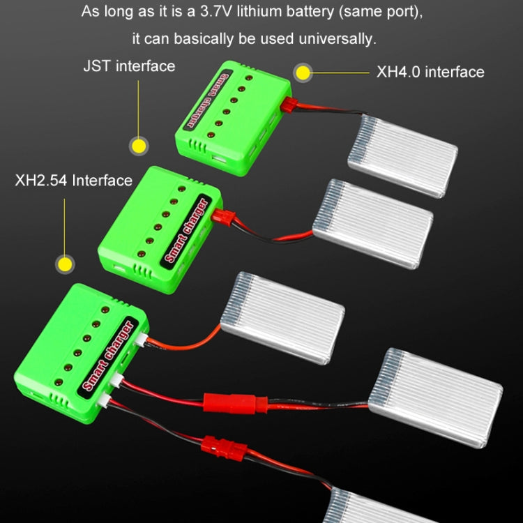 One To Six 3.7V Lithium Battery Drone USB Charger