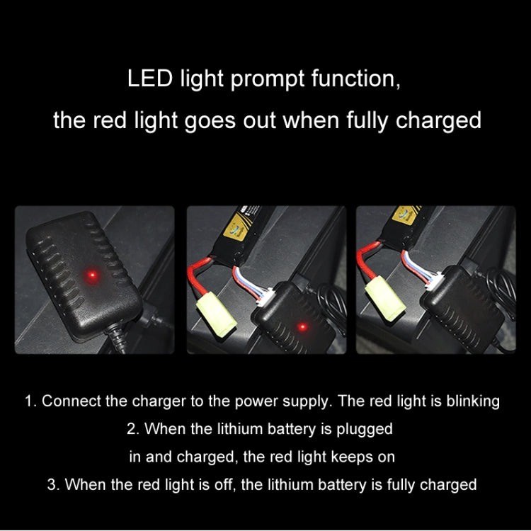 11.1V 2A 3S Output Protection Lithium Battery USB Charger With Light