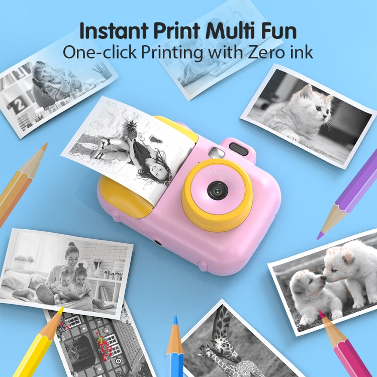 2.4-Inch Smart Digital Kids Thermal Printing Camera With Printing Paper - Reluova