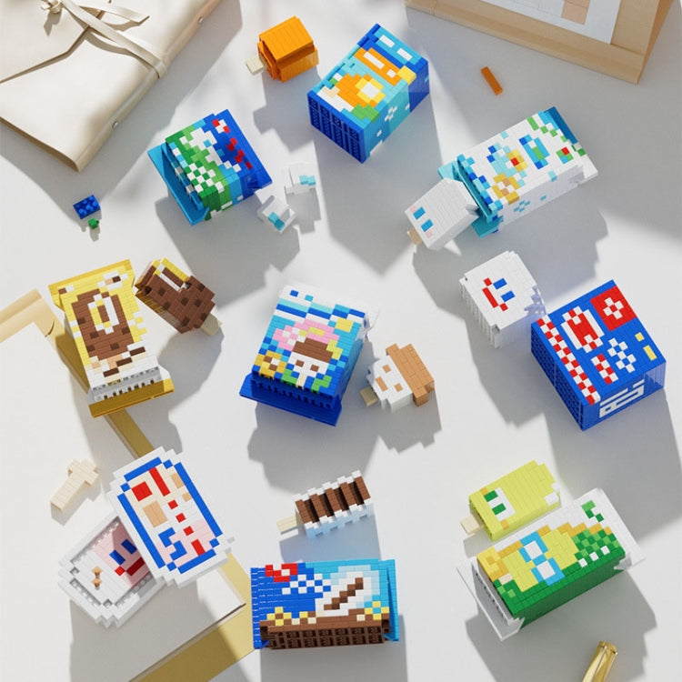 Childhood Memory Ice-Cream Series Micro-Particle Building Block Toys Birthday Gift Reluova