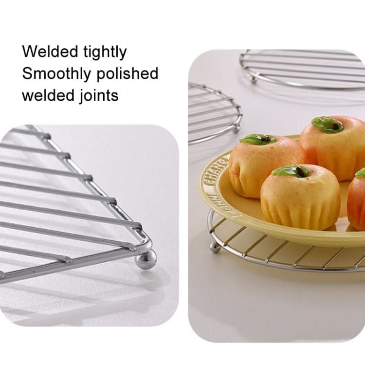 Stainless Steel Electroplating Kitchen Thickened Pot Rack Household Heat Insulating Mat Anti-Scald Dish Mat Reluova