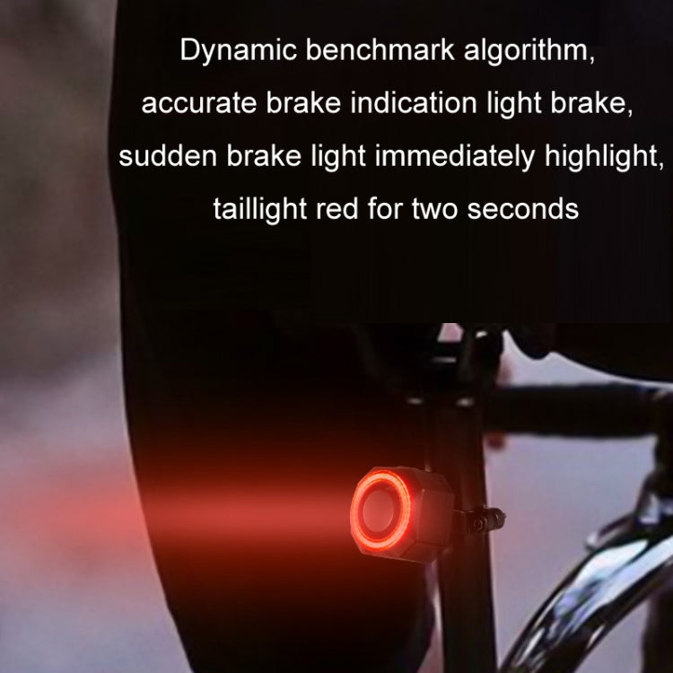 Bicycle Smart Taillight Anti-theft Alarm Brake Warning Light Reluova