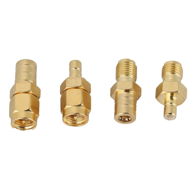 4 In 1 SMA-SMB RF Adaptor All Copper Gold Plated High Frequency Adaptor