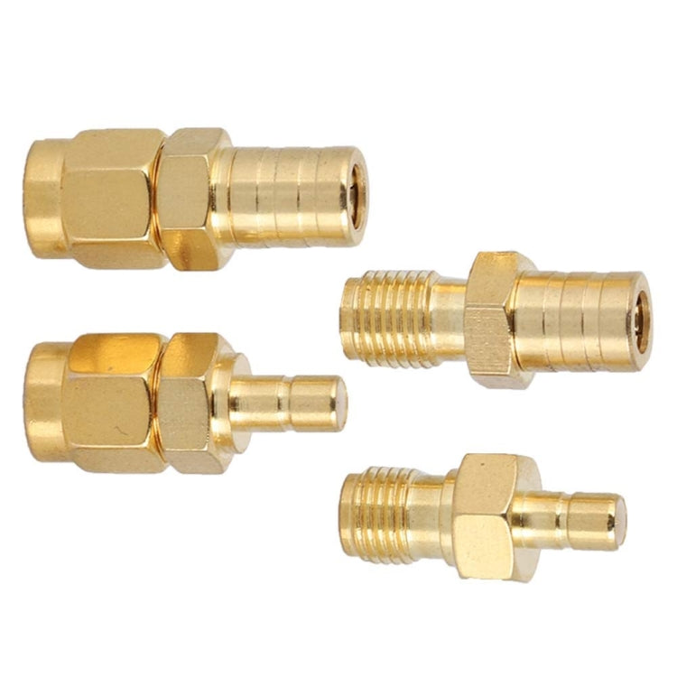 4 In 1 SMA-SMB RF Adaptor All Copper Gold Plated High Frequency Adaptor-Reluova