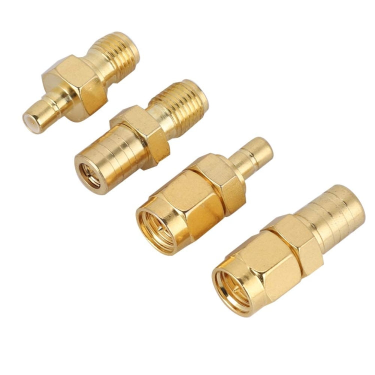 4 In 1 SMA-SMB RF Adaptor All Copper Gold Plated High Frequency Adaptor