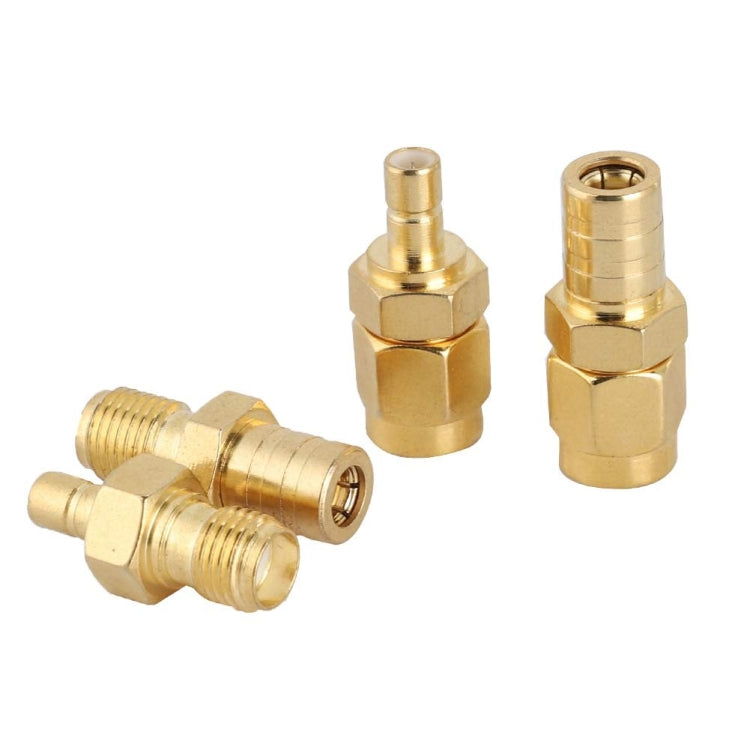 4 In 1 SMA-SMB RF Adaptor All Copper Gold Plated High Frequency Adaptor-Reluova