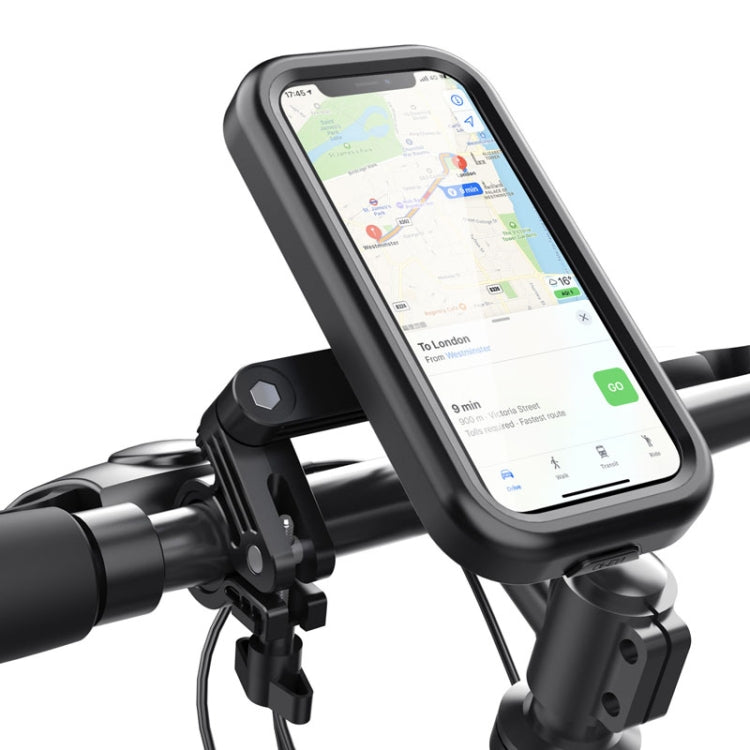 Waterproof Motorcycle Bicycle Cell Phone Holder 360 Rotating Riding Navigation Holder