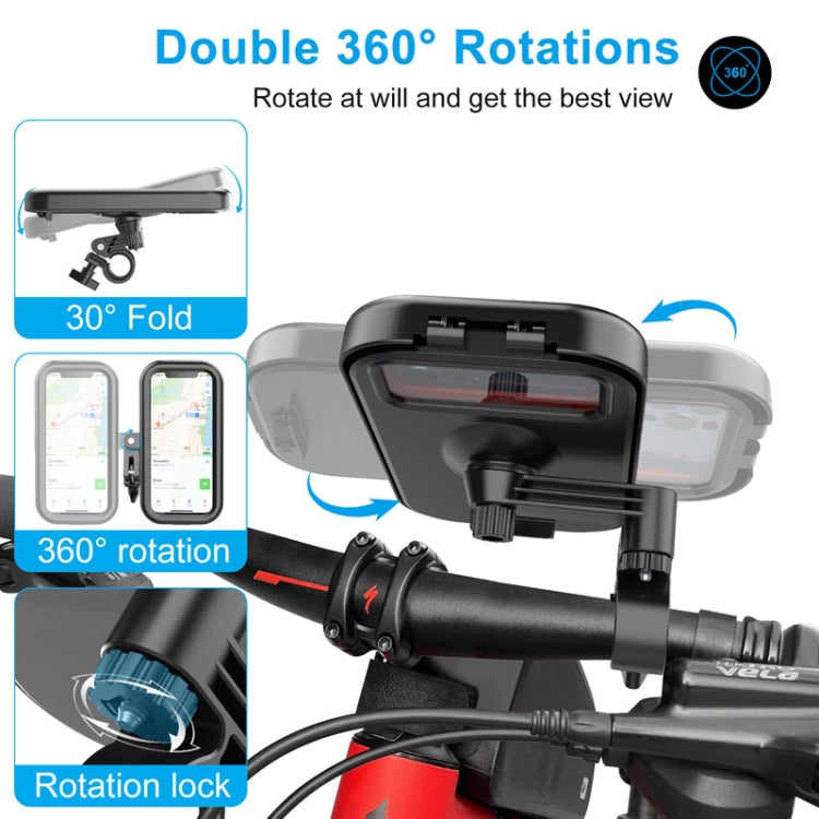 Waterproof Motorcycle Bicycle Cell Phone Holder 360 Rotating Riding Navigation Holder ÎҵÄÉ̵ê