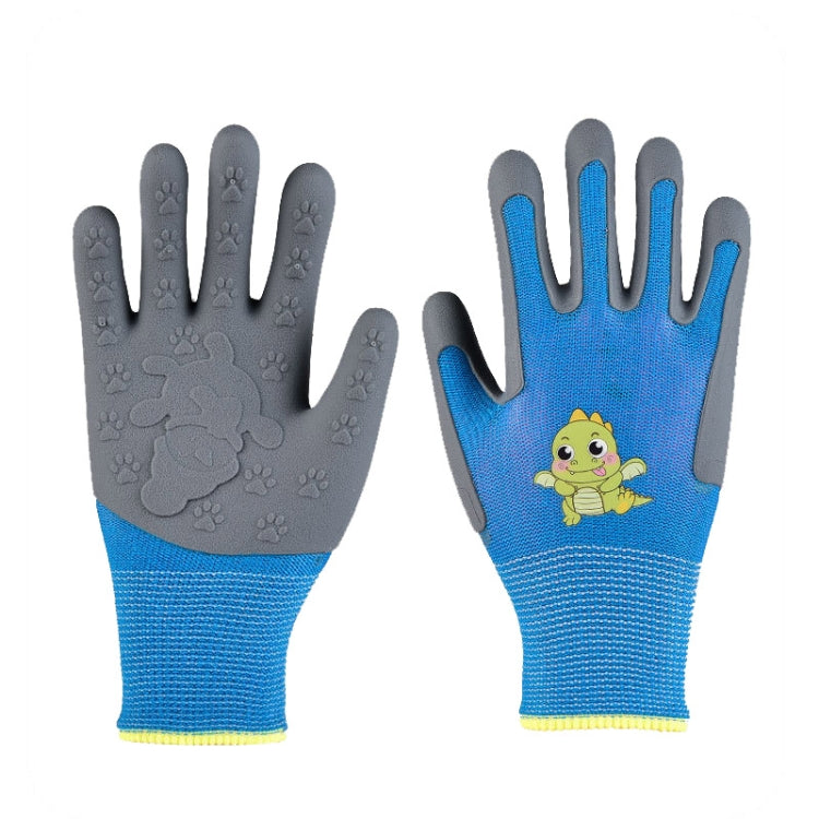 1pair TPE Children Cartoon Gloves Hamster Parrot Anti-scratch Bite Student Gardening Protective Anti-slip Wear-resistant Gloves-Reluova