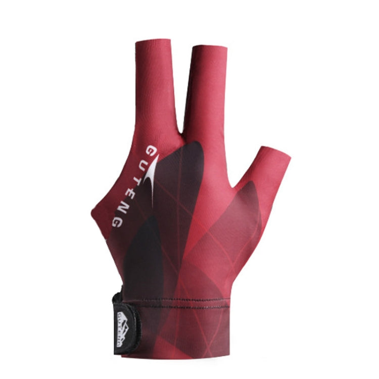 GUTENG Three Finger Thin Breathable Wear-Resistant Non-Slip Snooker Billiard Gloves Reluova