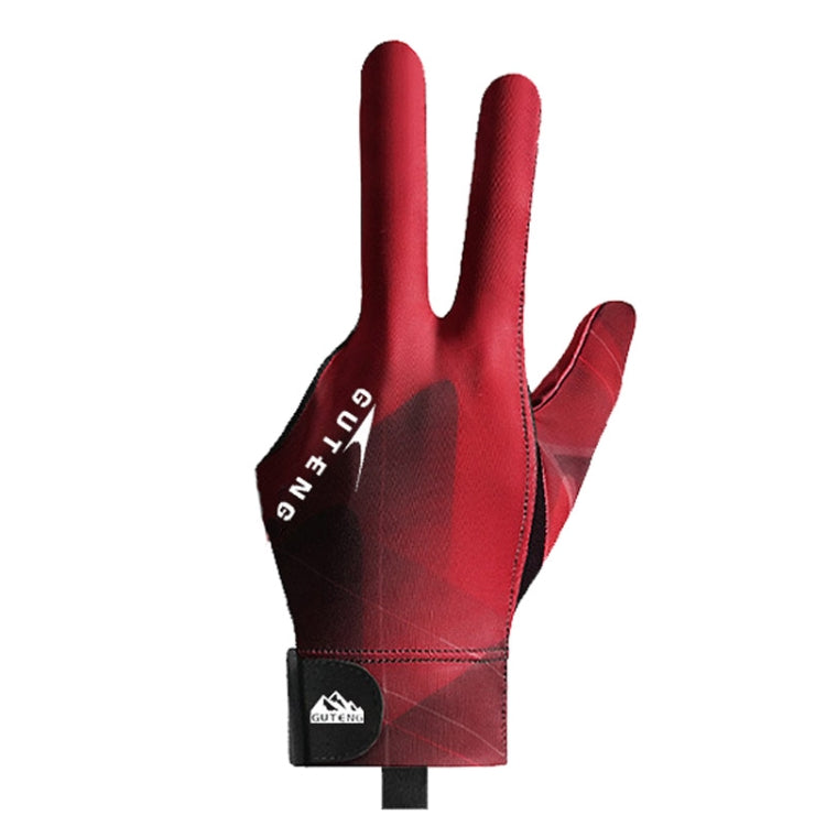 GUTENG Three Finger Thin Breathable Wear-Resistant Non-Slip Snooker Billiard Gloves Reluova