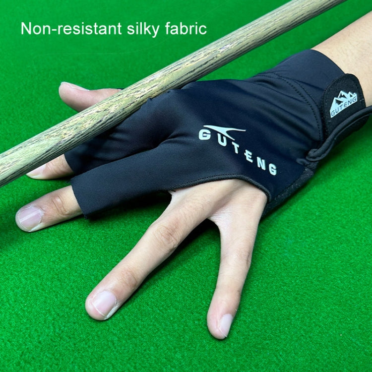 GUTENG Three Finger Thin Breathable Wear-Resistant Non-Slip Snooker Billiard Gloves Reluova