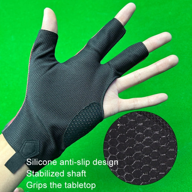 GUTENG Three Finger Thin Breathable Wear-Resistant Non-Slip Snooker Billiard Gloves Reluova