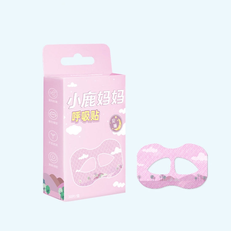 30pcs /Box Fawnmum Mouth Breathing Patch Night Stop Snoring Patch Anti-Snoring Closed Mouth Patch, Color: Adult Pink-Reluova