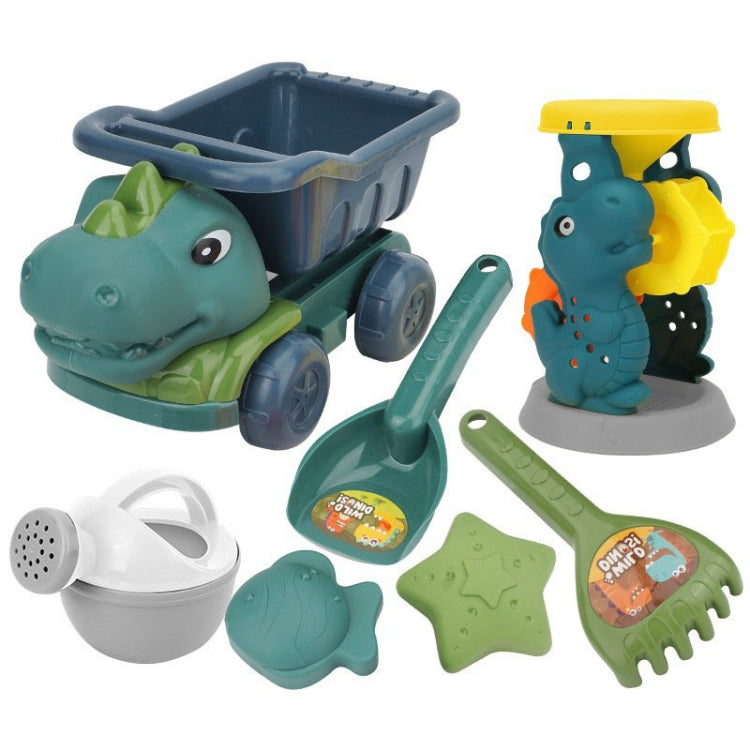 Children Dinosaur Engineering Car Shovel Beach Toys Set Baby Outdoor Water Dredging Tool Reluova