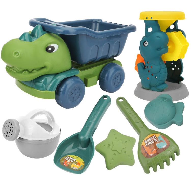 Children Dinosaur Engineering Car Shovel Beach Toys Set Baby Outdoor Water Dredging Tool Reluova