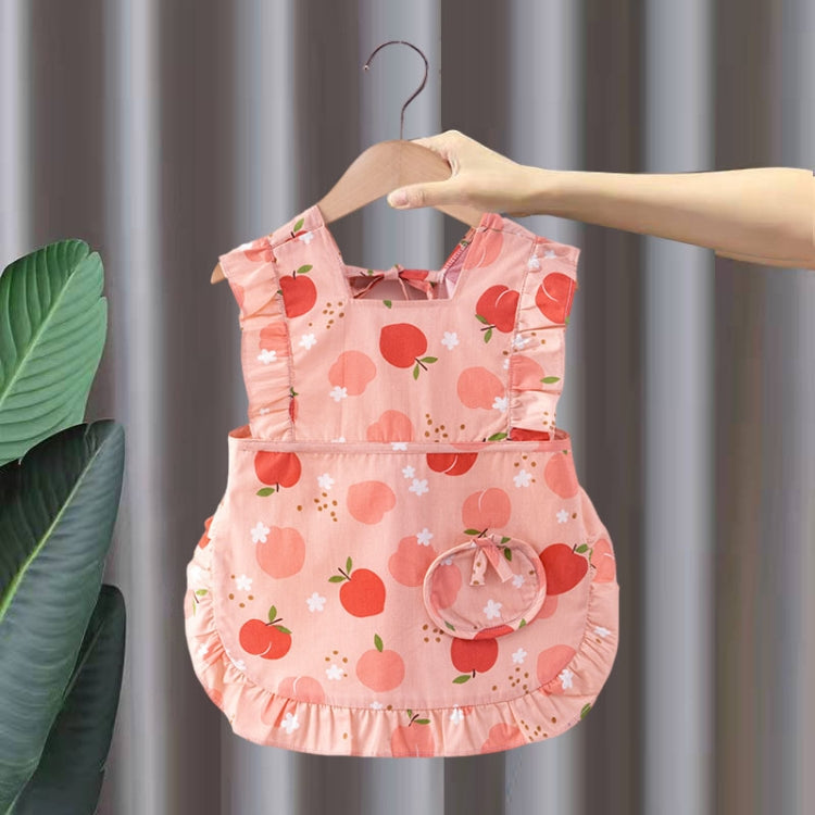 Children Summer Sleeveless Bibs Flowery Eating Reversible Clothes My Store