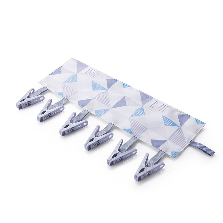 Multi Clip Portable Fabric Clothes Hanger Multifunctional Folding Fabric Clothes Clip Hangers