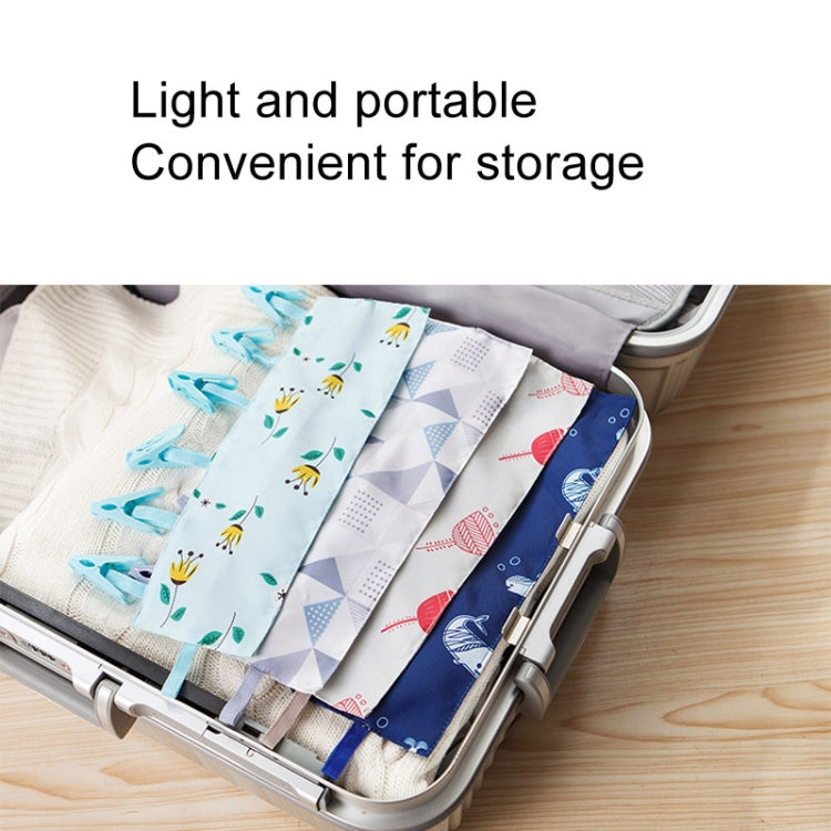 Multi Clip Portable Fabric Clothes Hanger Multifunctional Folding Fabric Clothes Clip Hangers My Store