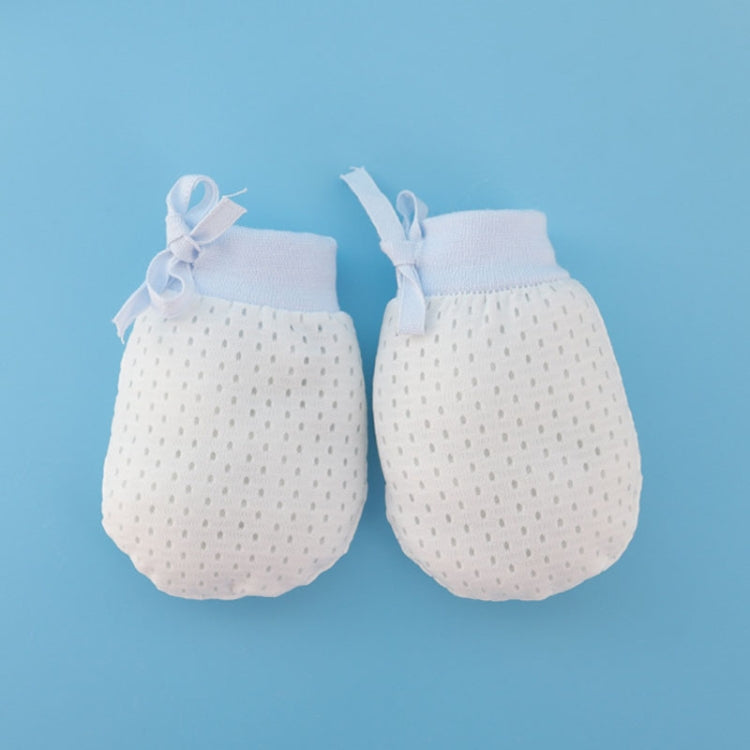 Newborn Baby Anti-Scratching Mesh Mittens Summer Breathable Elastic Lacing Adjustable Gloves My Store