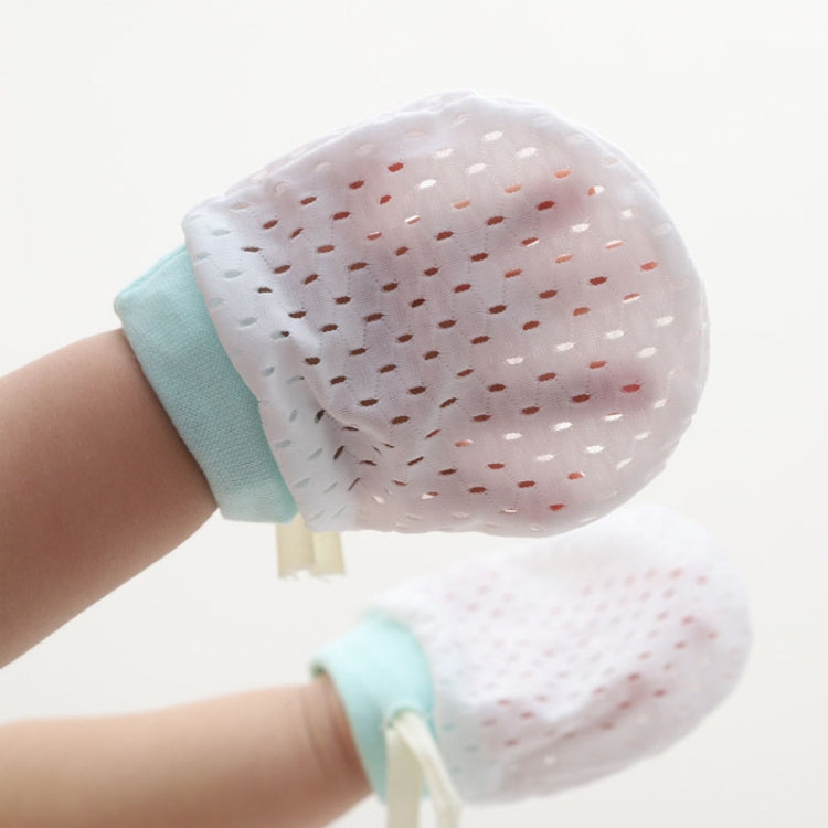 Newborn Baby Anti-Scratching Mesh Mittens Summer Breathable Elastic Lacing Adjustable Gloves My Store