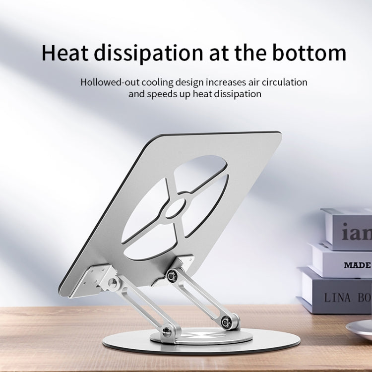 Aluminum Alloy Laptop Stand Notebook Riser with 360 Degree Rotating Base, My Store