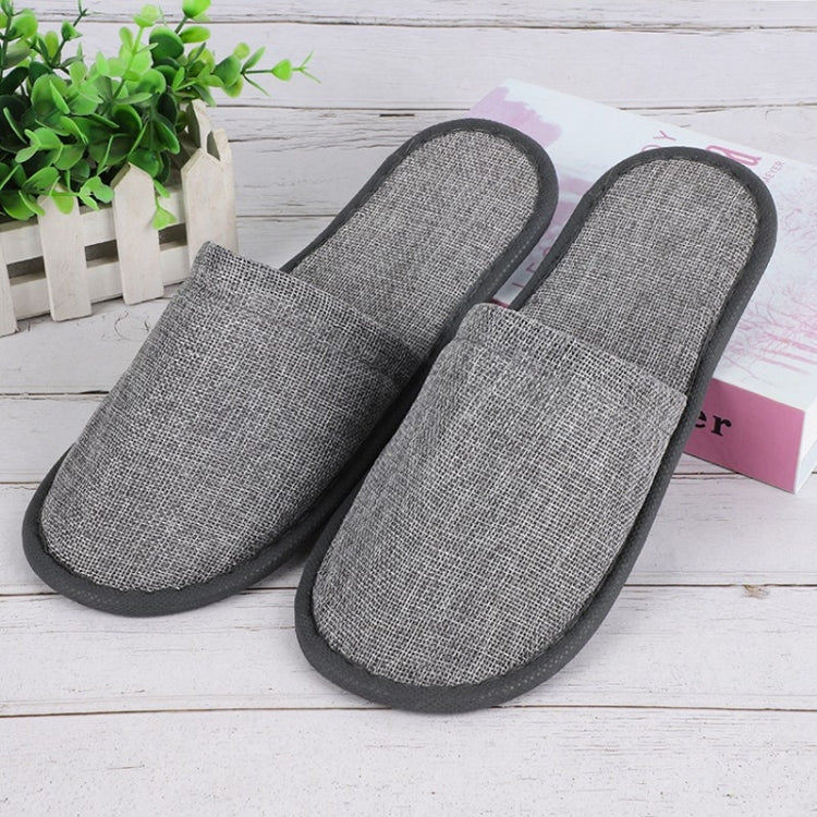 Disposable Linen Slippers Guesthouse Hotel Beauty Salon Home Anti-slip Slippers