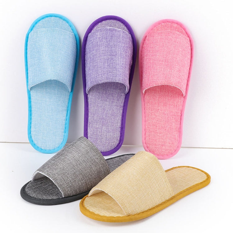 Disposable Linen Slippers Guesthouse Hotel Beauty Salon Home Anti-slip Slippers