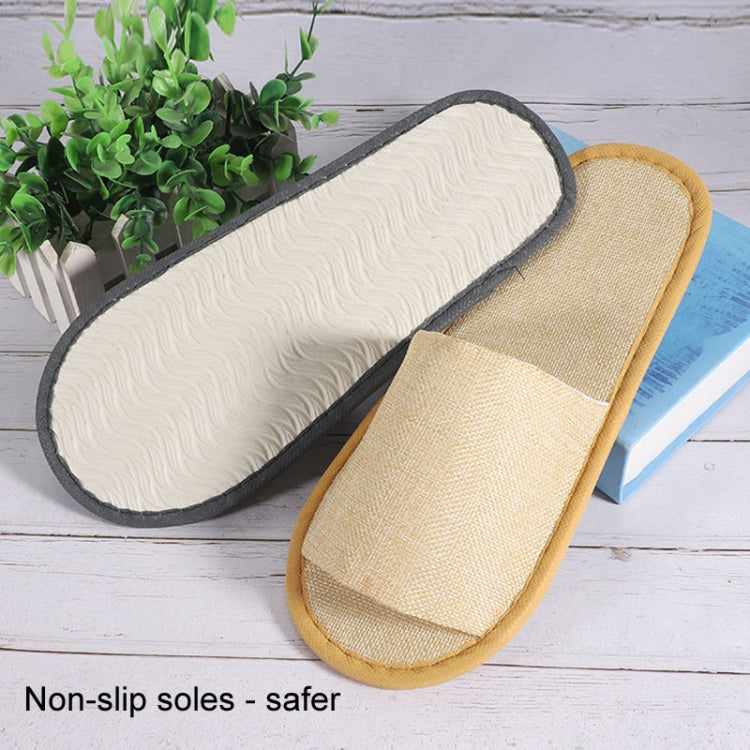 Disposable Linen Slippers Guesthouse Hotel Beauty Salon Home Anti-slip Slippers