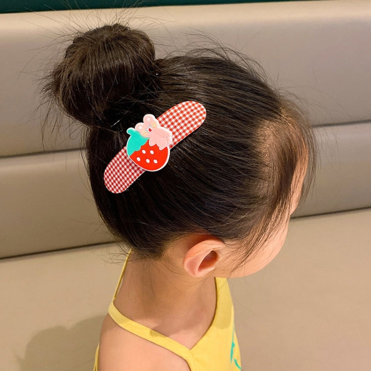 2pcs / Set Strawberry Bear Children Summer Bangs Shattered Hair Organizer Hair Accessories-Reluova