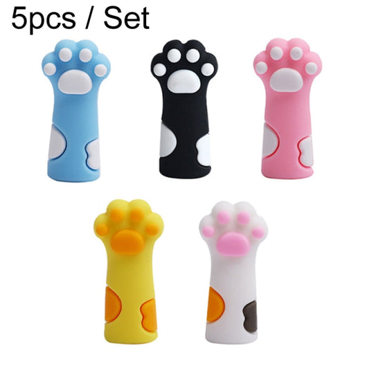 Cute Cats Paw Pencil Cap Student Cartoon Pencil Soft Silicone Protective Case