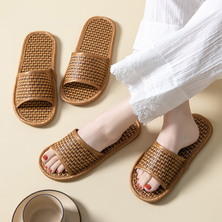 Linen Slippers Summer Couple Home Indoor Floor Rattan Grass Non-Slip Slippers My Store