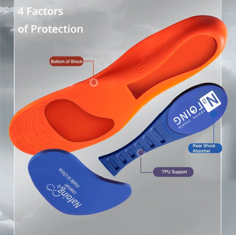 Sports Shock-absorbing Insoles Soft Bottom Sweat-absorbing Flat Arch Full Pad Heel Insoles My Store