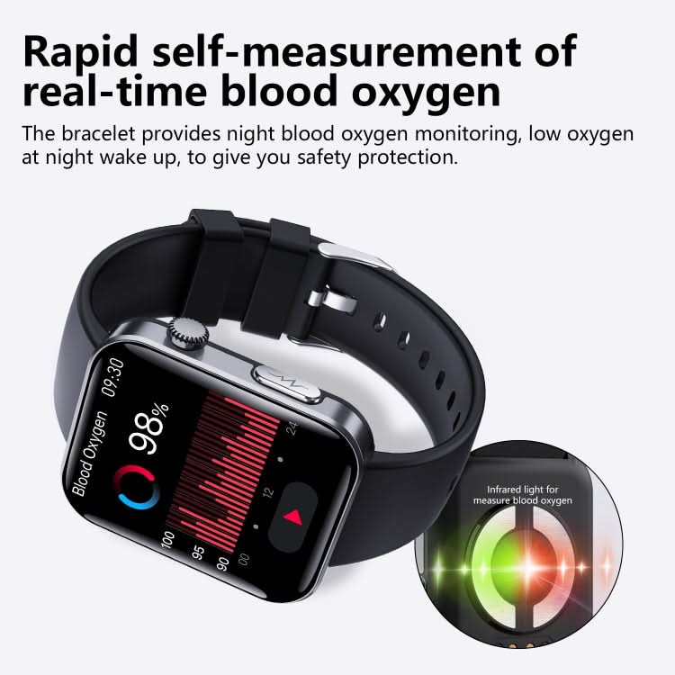 F300  2.1-Inch Screen Smart Watch Supports Bluetooth Calls/ECG/Blood Composition Analysis/50+ Sports Modes